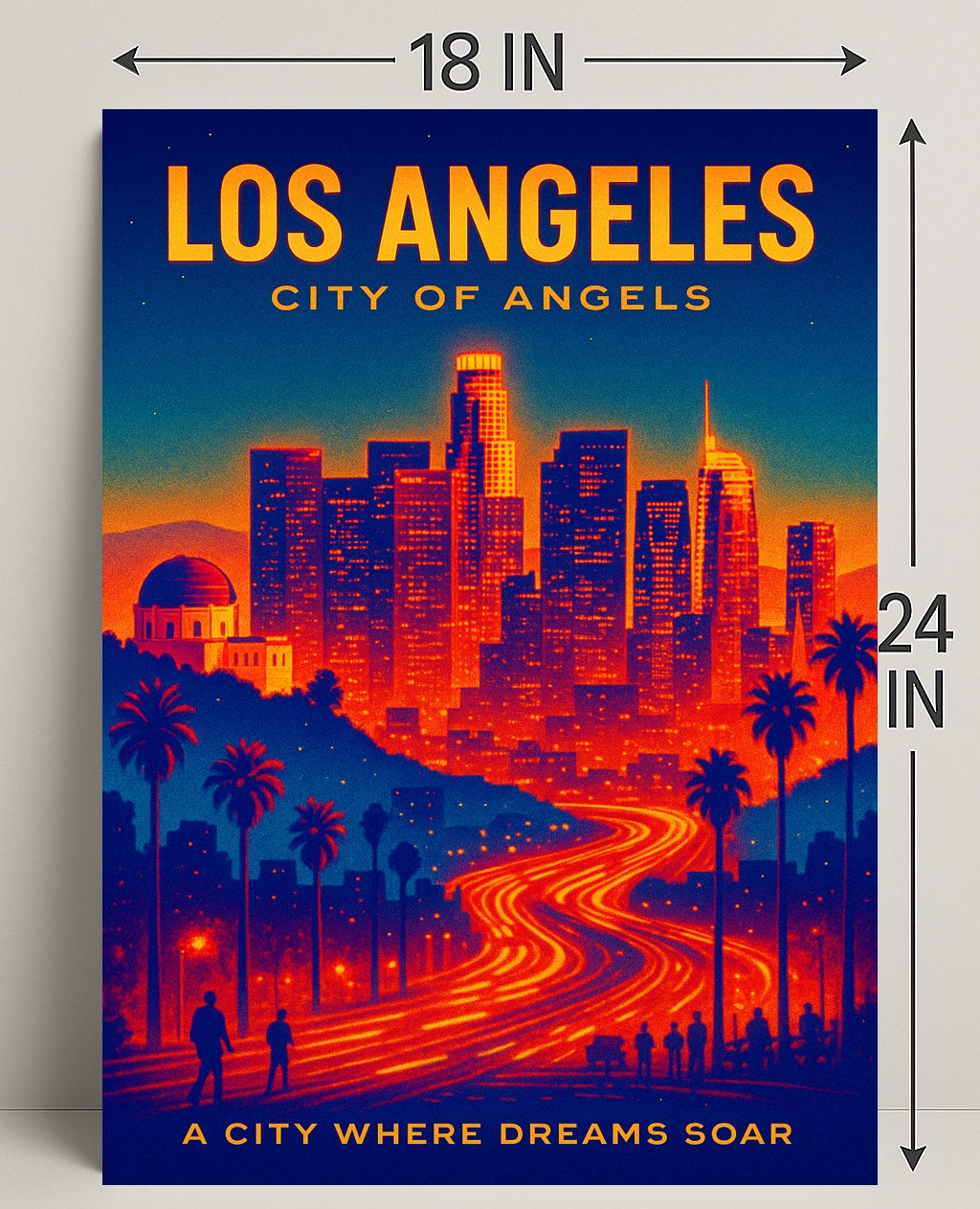 Los Angeles City of Angels Poster PosterGoat