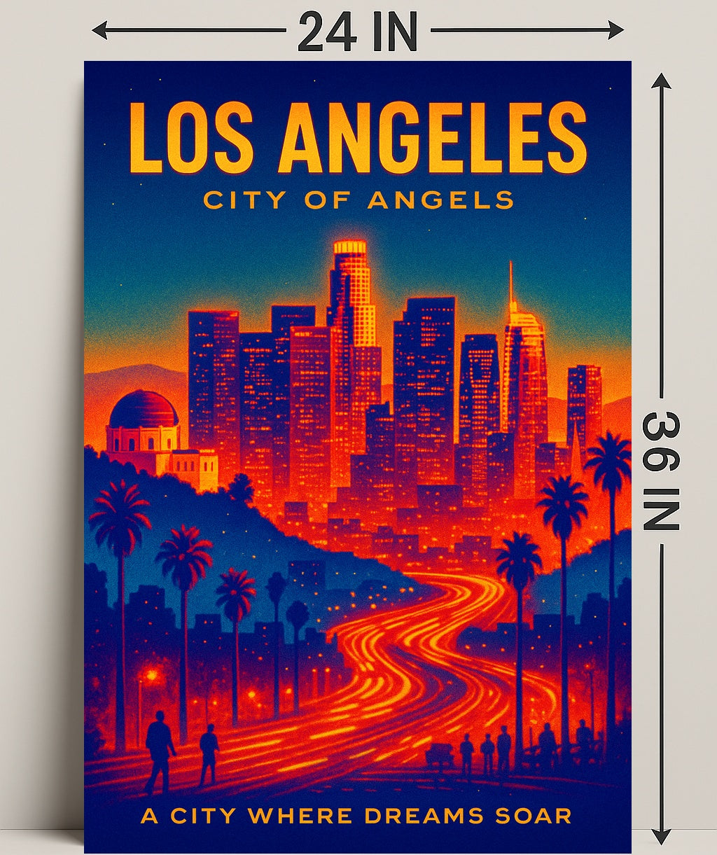 Los Angeles City of Angels Poster PosterGoat