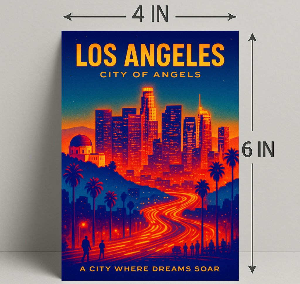 Los Angeles City of Angels Poster PosterGoat