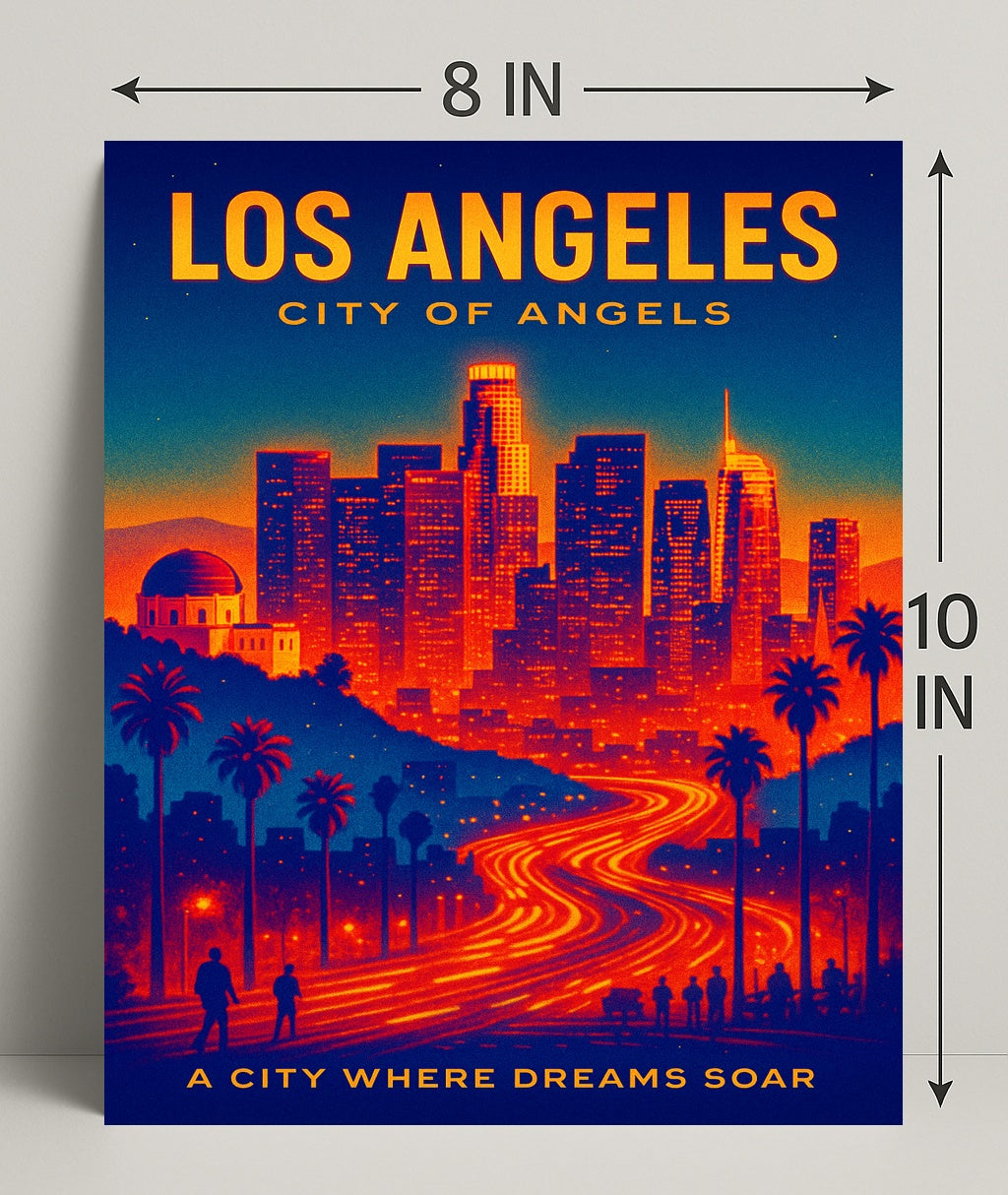 Los Angeles City of Angels Poster PosterGoat