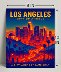 Los Angeles City of Angels Poster PosterGoat