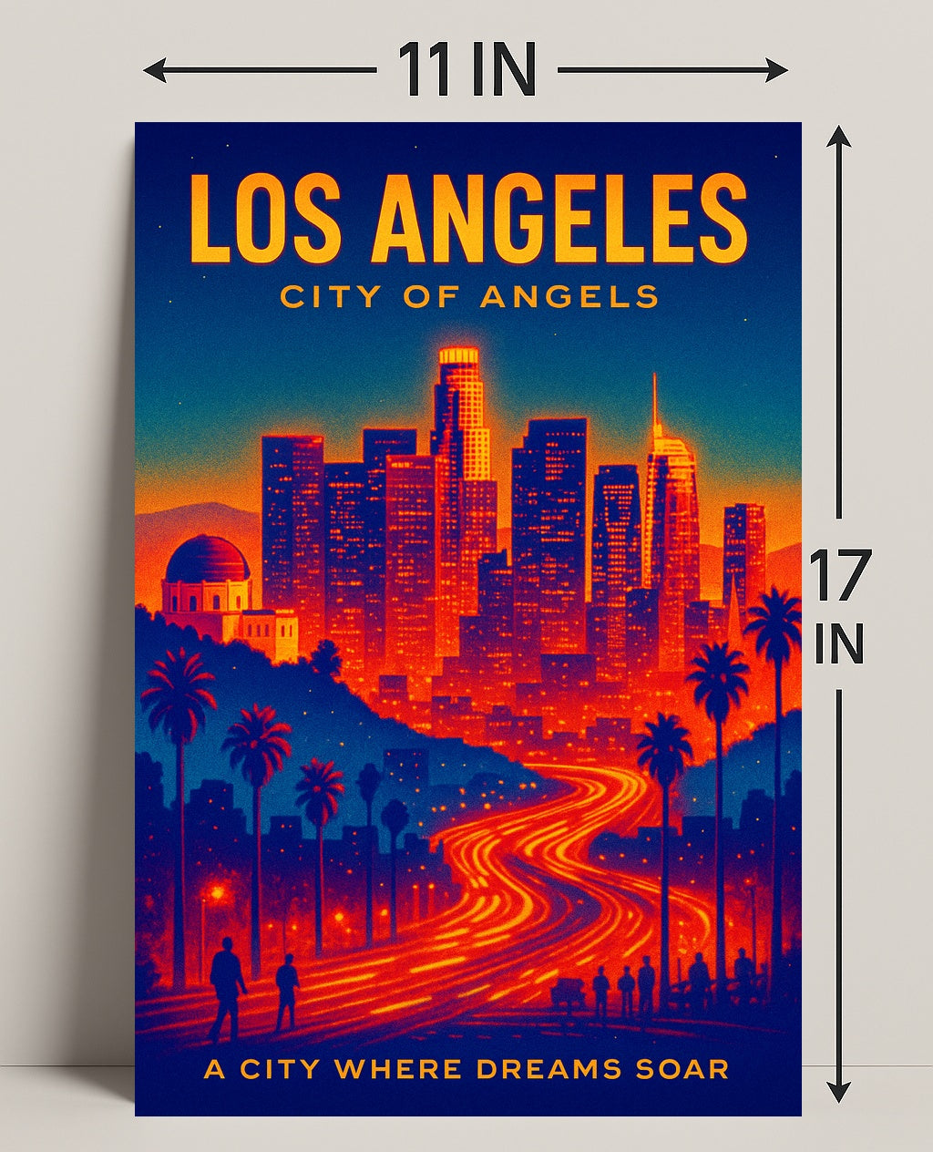 Los Angeles City of Angels Poster PosterGoat