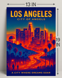 Los Angeles City of Angels Poster PosterGoat