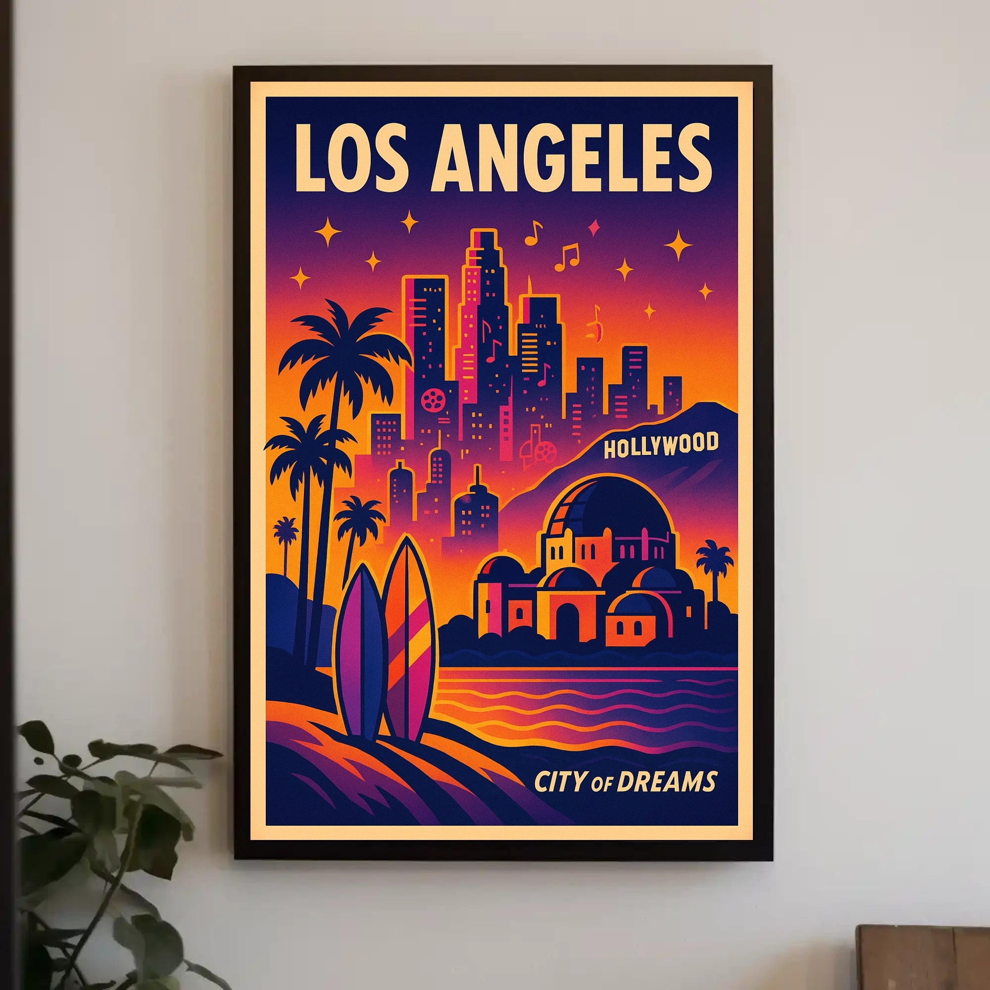 Los Angeles City of Dreams Poster PosterGoat