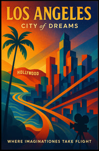 Los Angeles City of Dreams Poster PosterGoat