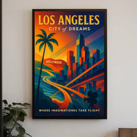 Los Angeles City of Dreams Poster PosterGoat