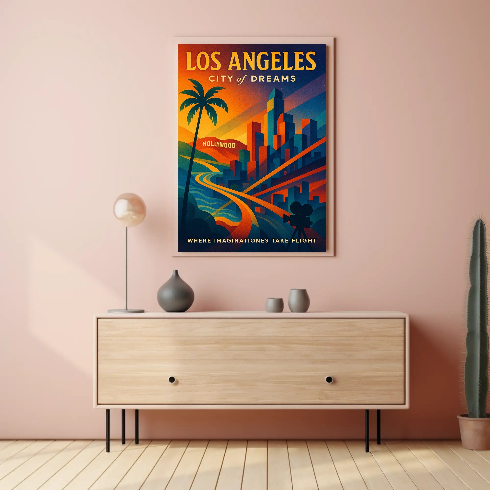 Los Angeles City of Dreams Poster PosterGoat