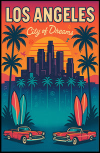 Los Angeles City of Dreams Poster PosterGoat