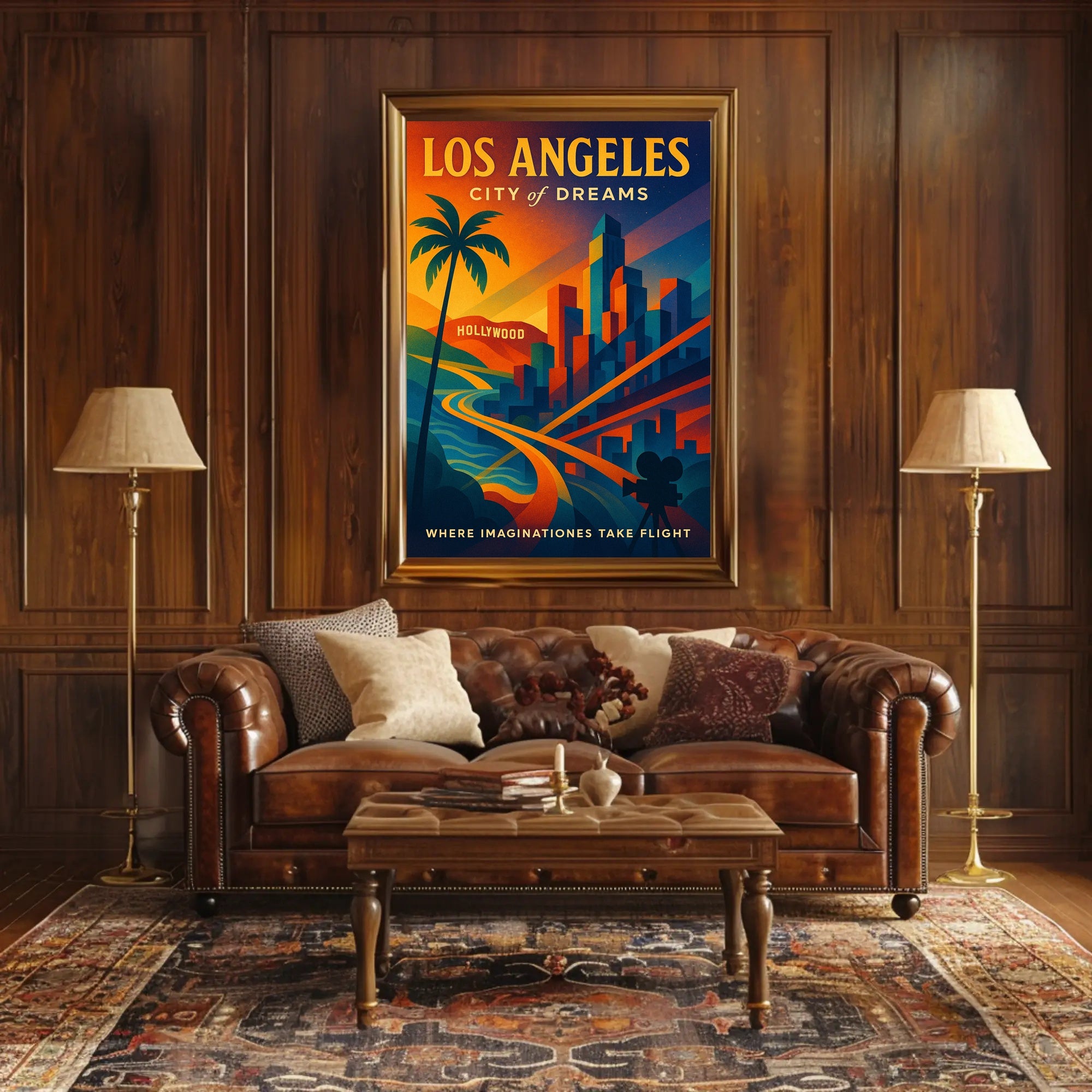 Los Angeles City of Dreams Poster PosterGoat