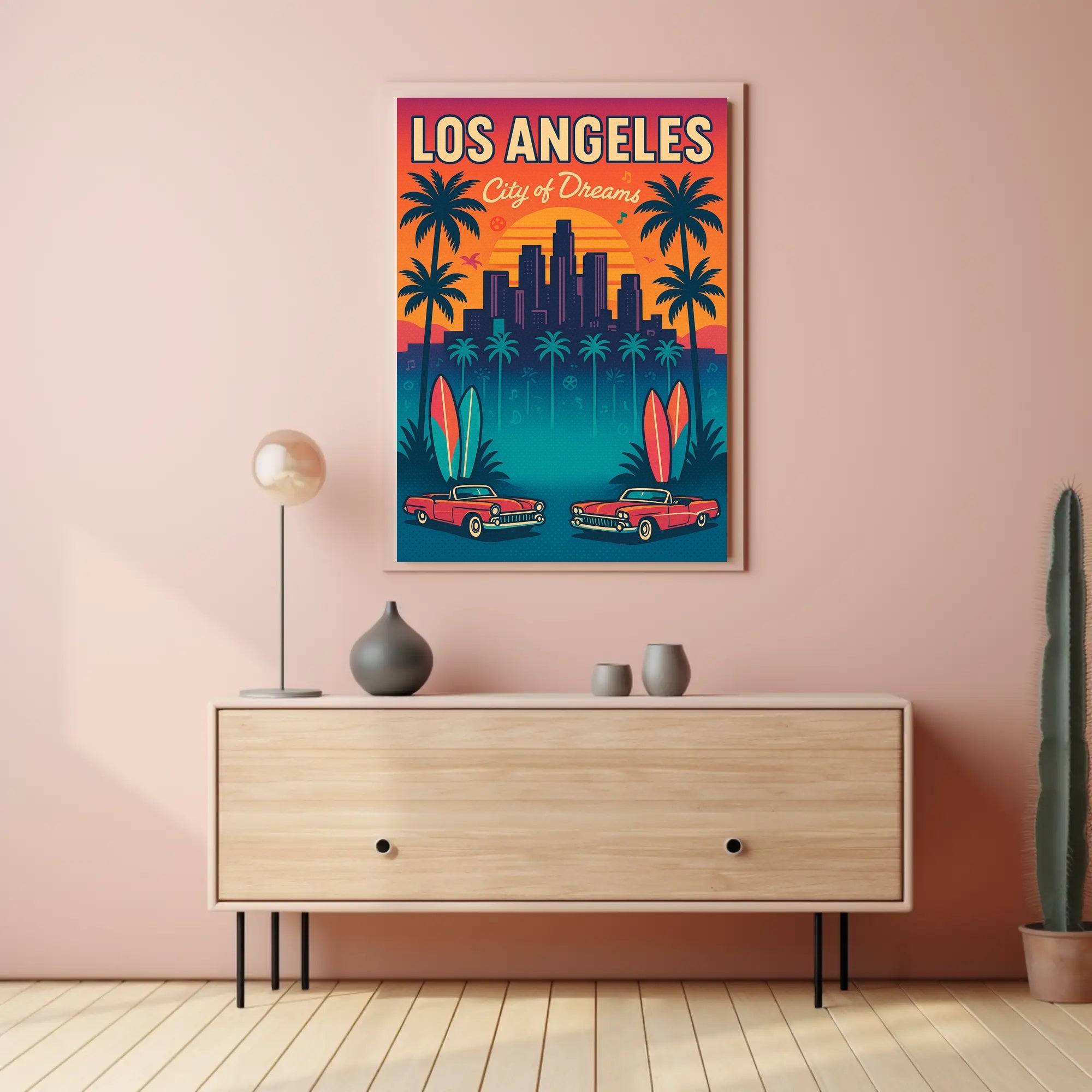 Los Angeles City of Dreams Poster PosterGoat