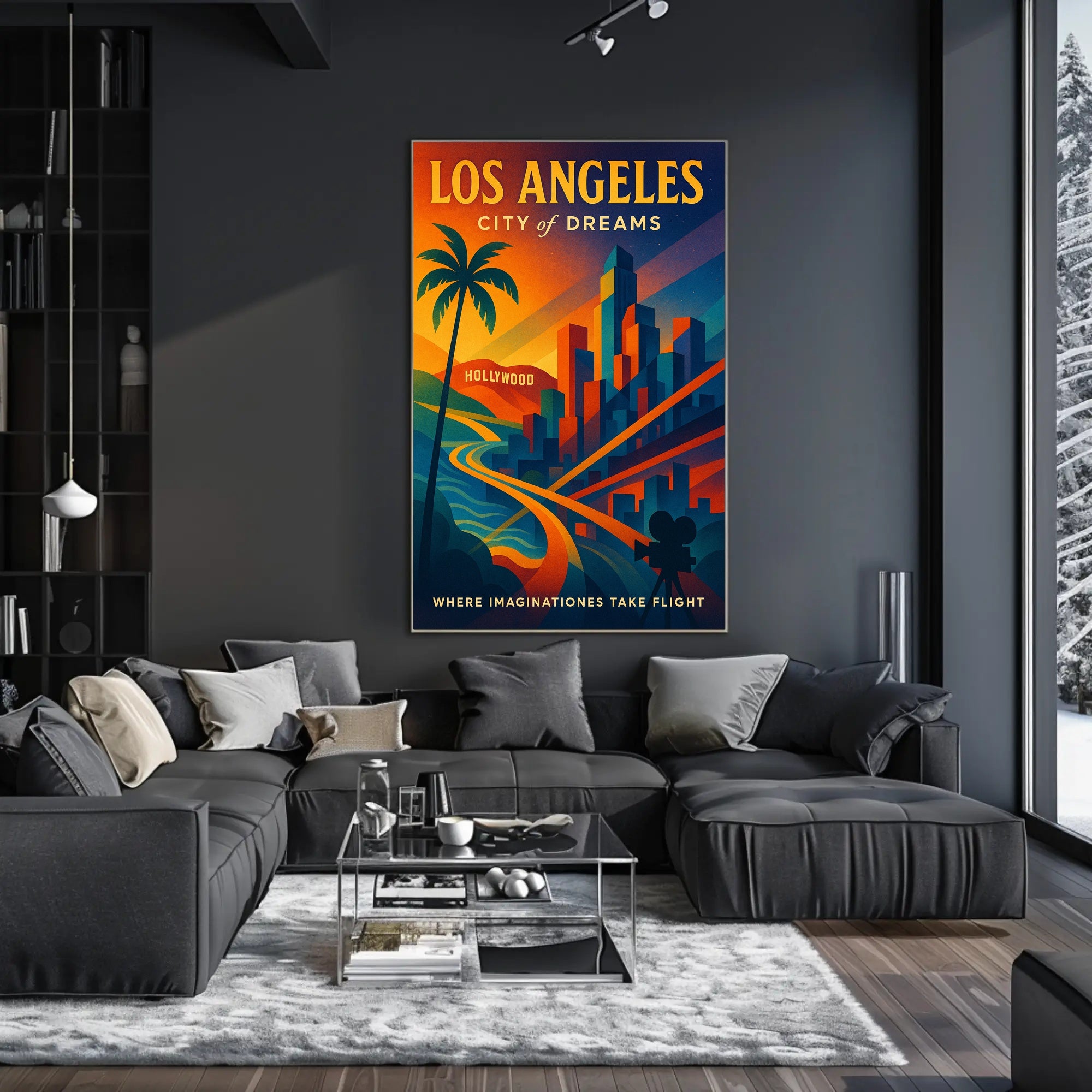 Los Angeles City of Dreams Poster PosterGoat