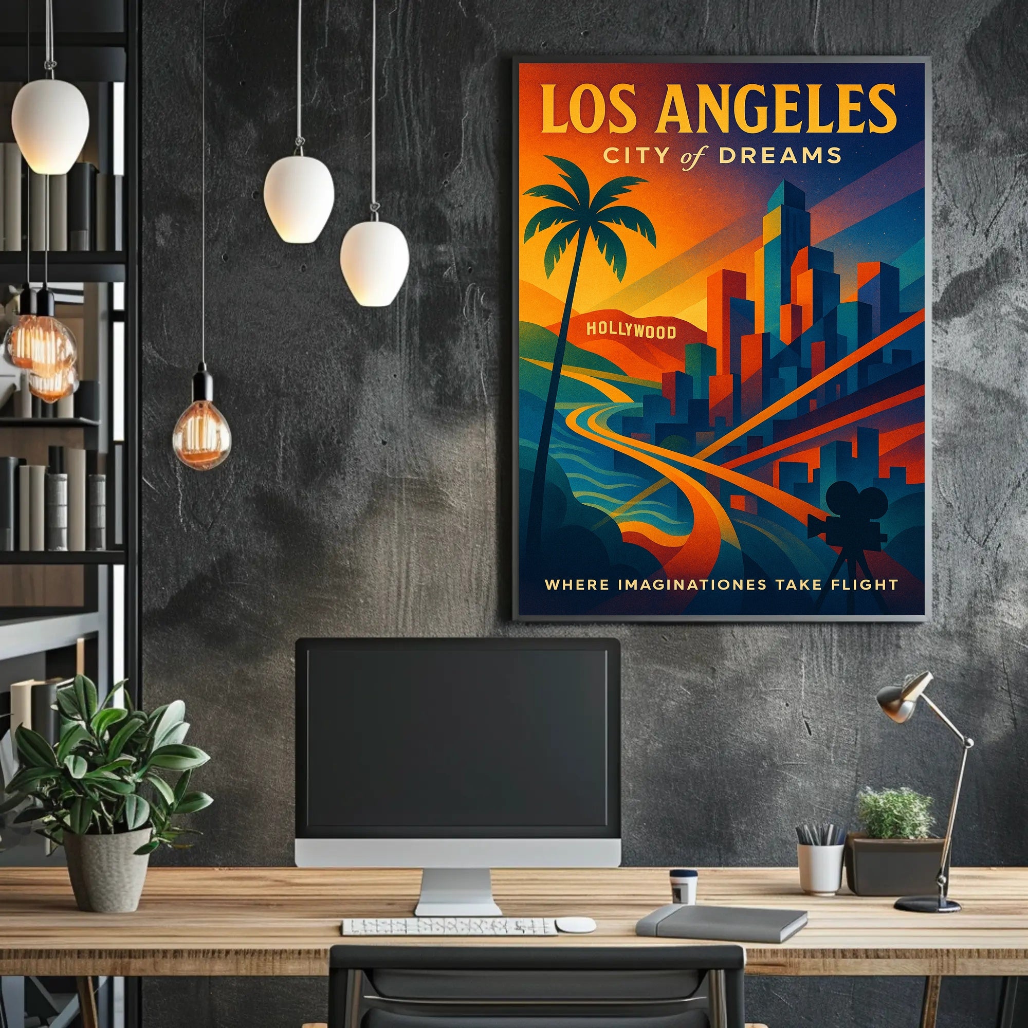 Los Angeles City of Dreams Poster PosterGoat