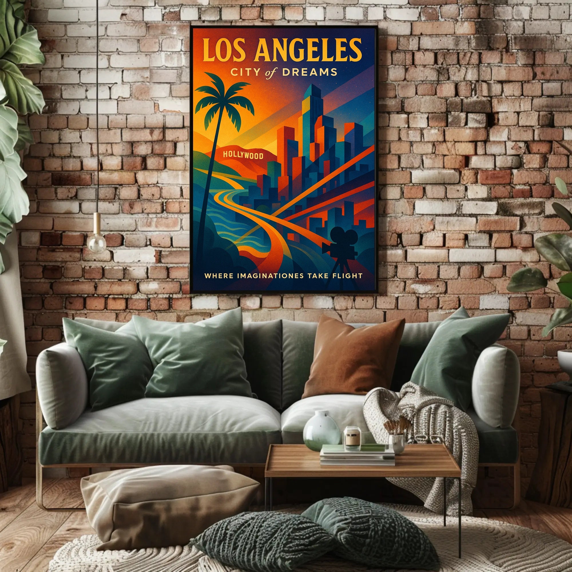 Los Angeles City of Dreams Poster PosterGoat