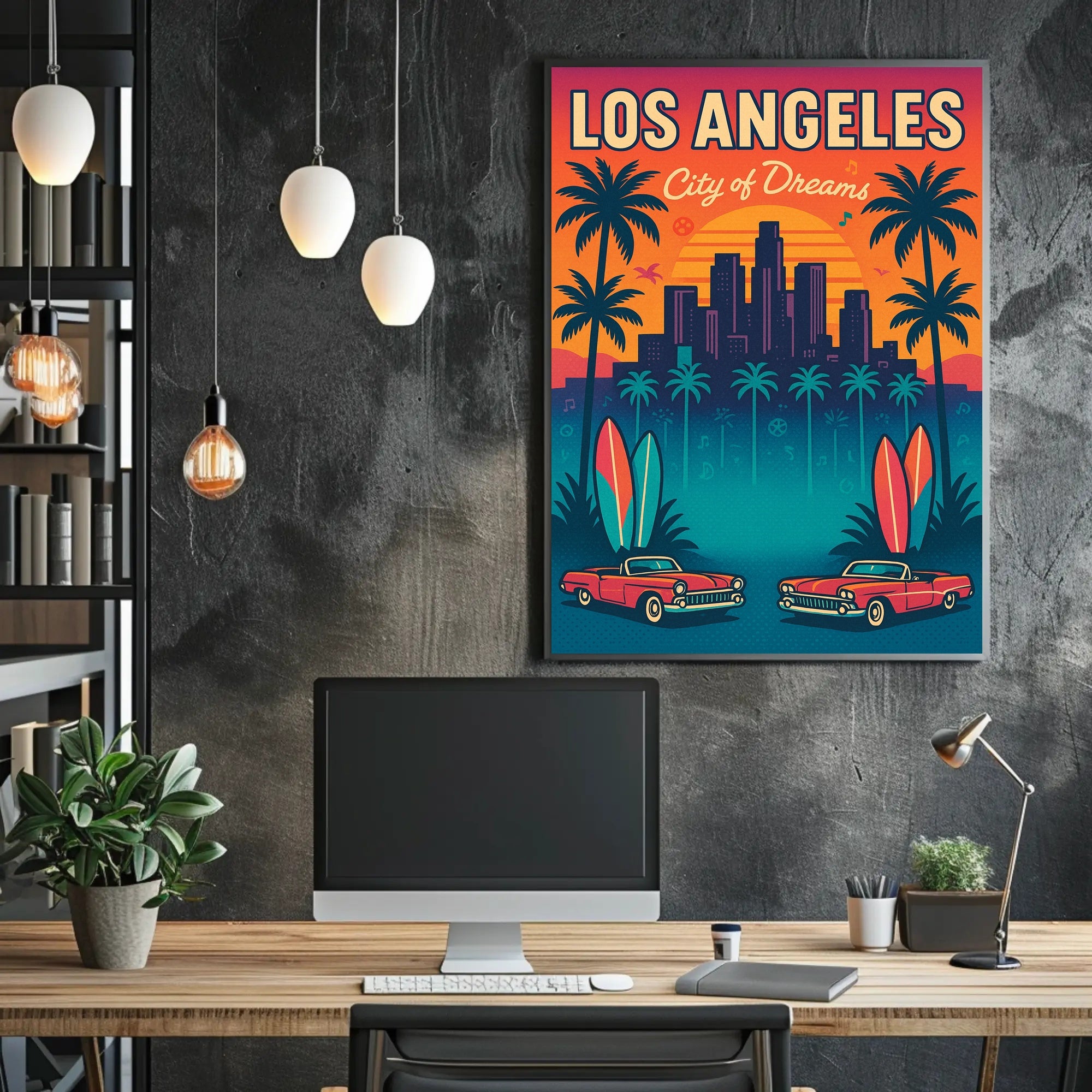 Los Angeles City of Dreams Poster PosterGoat