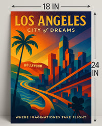 Los Angeles City of Dreams Poster PosterGoat