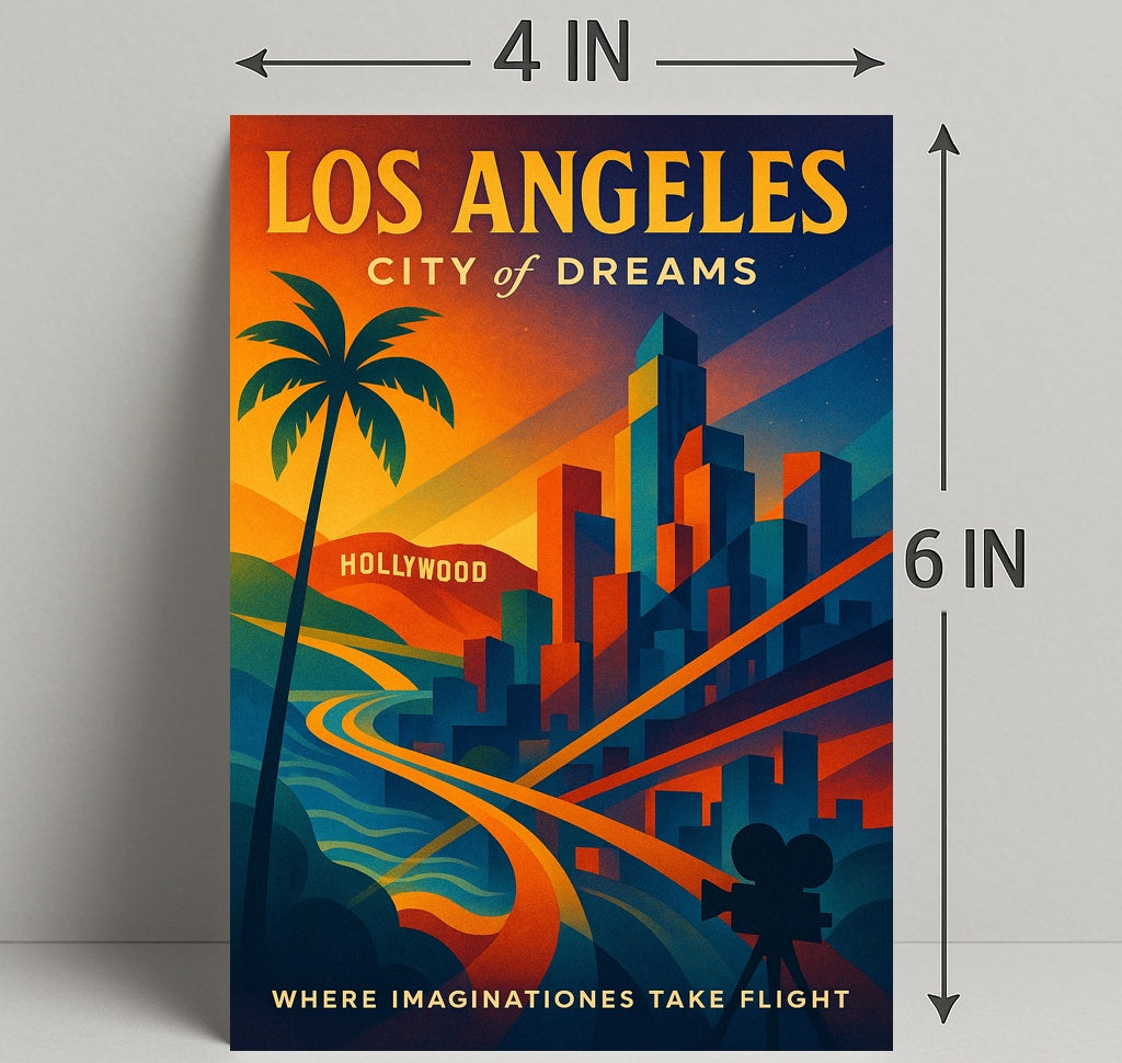 Los Angeles City of Dreams Poster PosterGoat