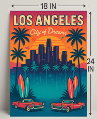 Los Angeles City of Dreams Poster PosterGoat