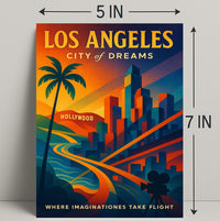 Los Angeles City of Dreams Poster PosterGoat
