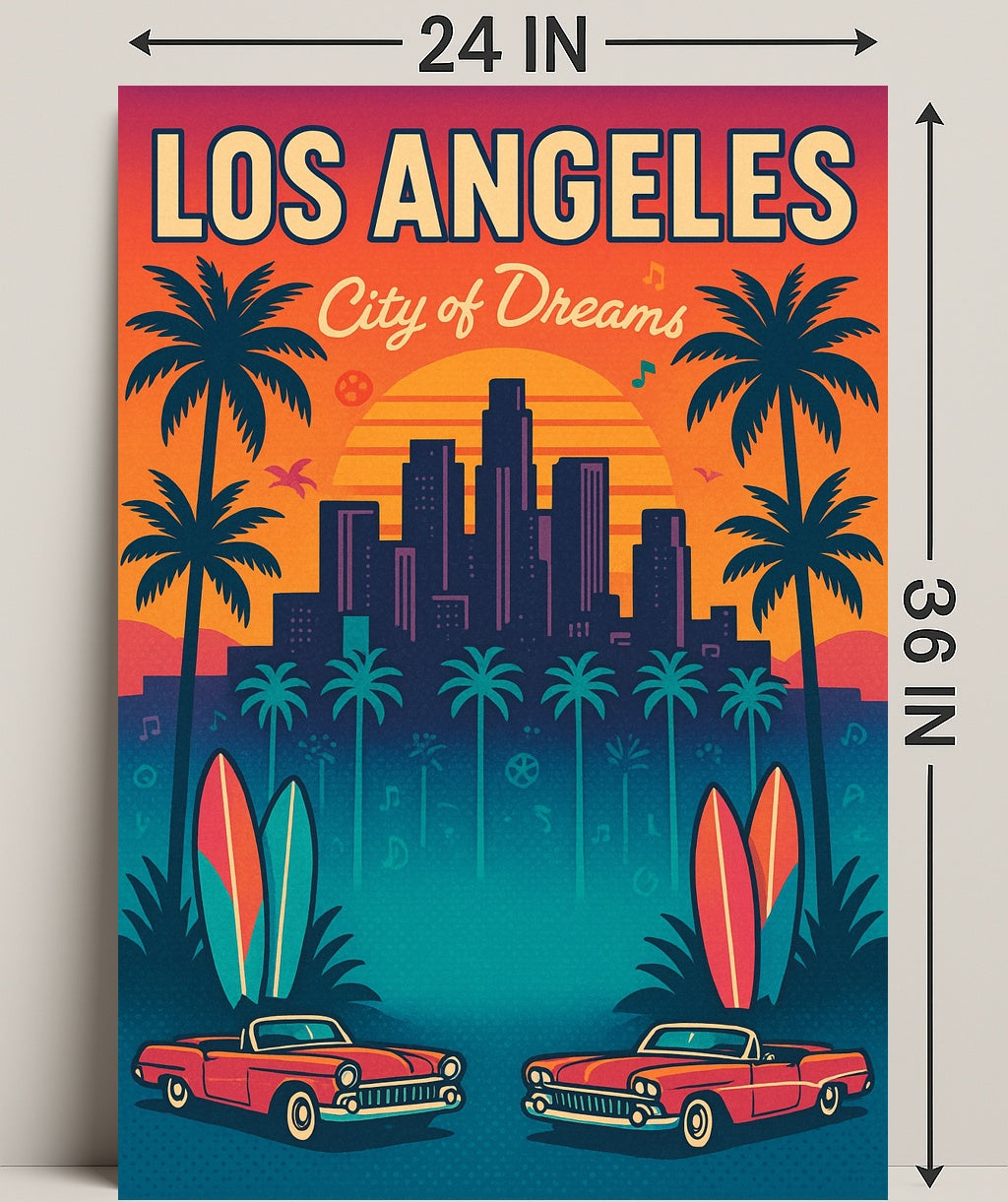 Los Angeles City of Dreams Poster PosterGoat