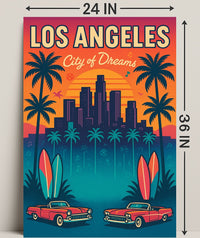 Los Angeles City of Dreams Poster PosterGoat