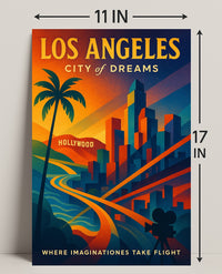 Los Angeles City of Dreams Poster PosterGoat