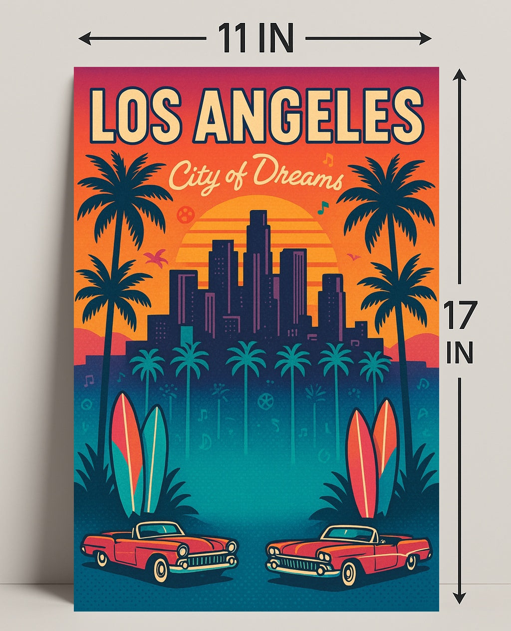 Los Angeles City of Dreams Poster PosterGoat