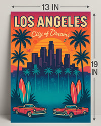 Los Angeles City of Dreams Poster PosterGoat
