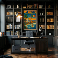 Los Angeles City of Opportunity Travel Poster PosterGoat