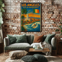 Los Angeles City of Opportunity Travel Poster PosterGoat