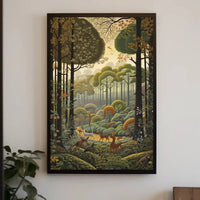 Lush Wilderness Scene with Harmony Animal Poster PosterGoat