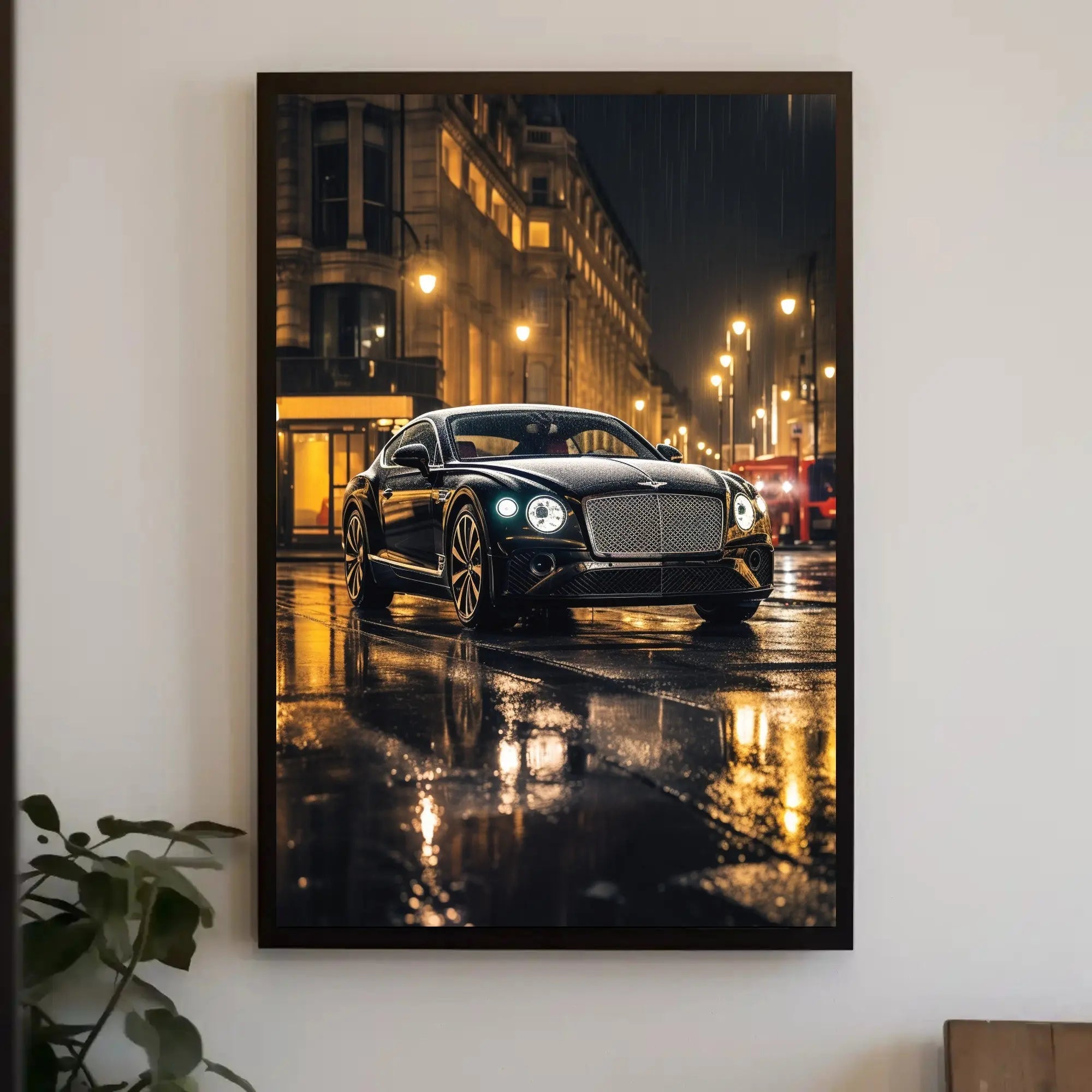 Luxury Night Drive in London City Poster PosterGoat