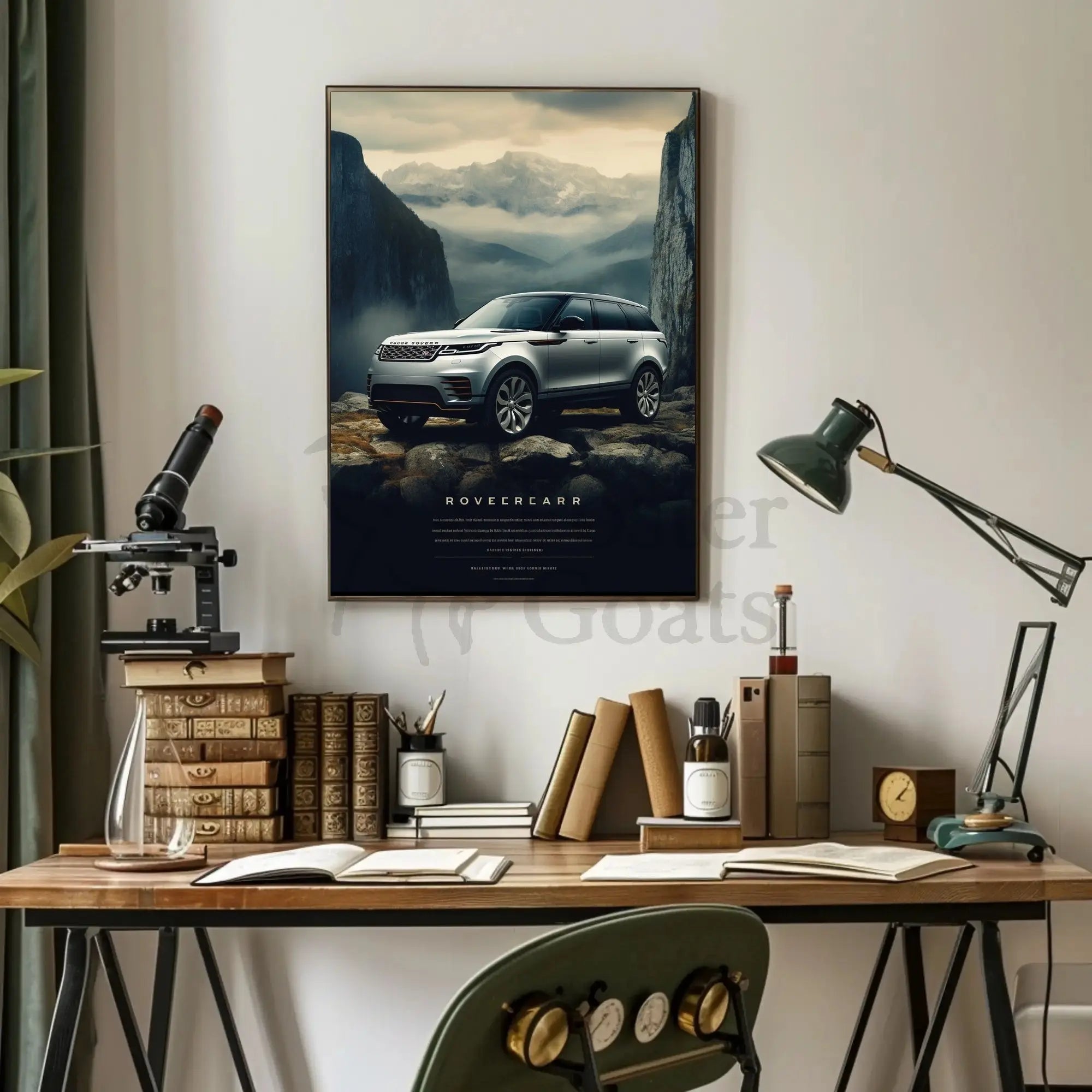 Luxury SUV Adventure in Nature Exploration Poster PosterGoat
