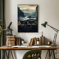 Luxury SUV Adventure in Nature Exploration Poster PosterGoat