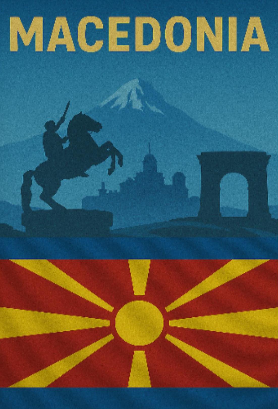 Macedonia's Legacy in Historical Cultural Heritage Poster PosterGoat