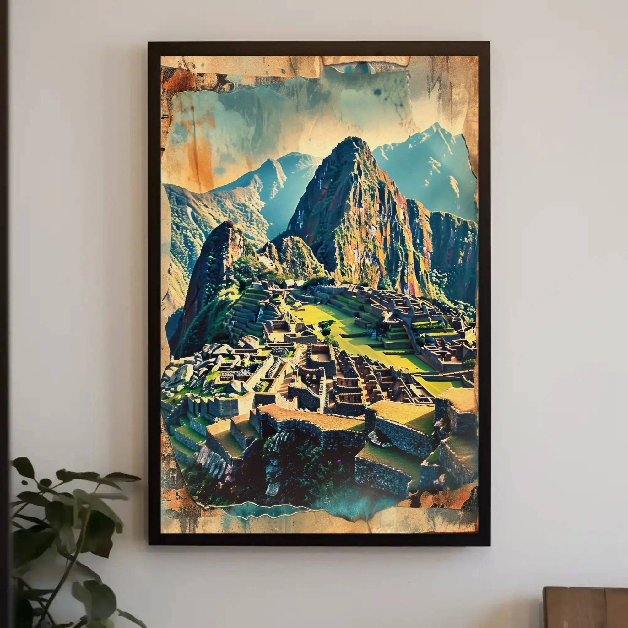 Machu Picchu Adventure Awaits Vintage Travel Poster PosterGoat
