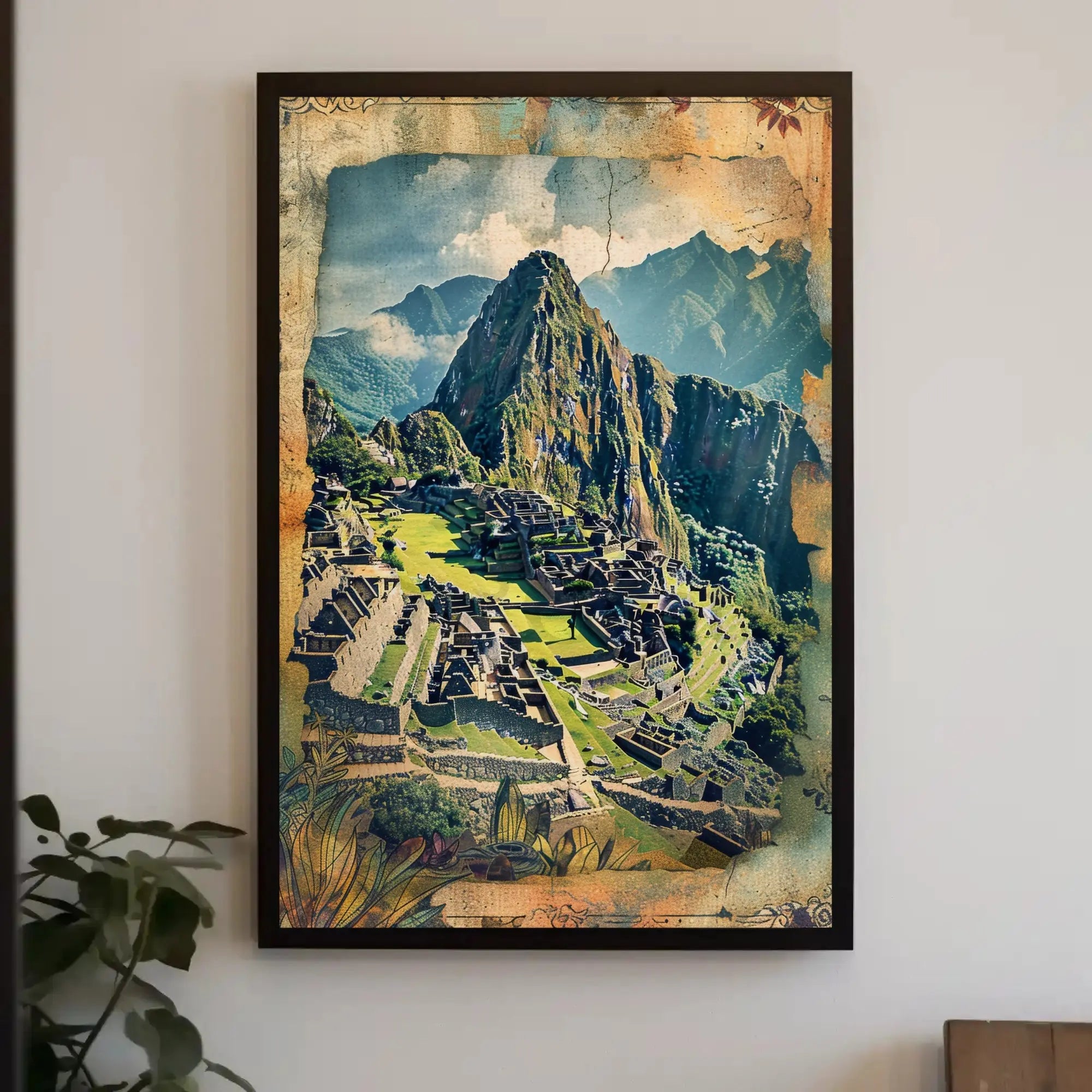 Machu Picchu Vintage Adventure Travel Poster PosterGoat