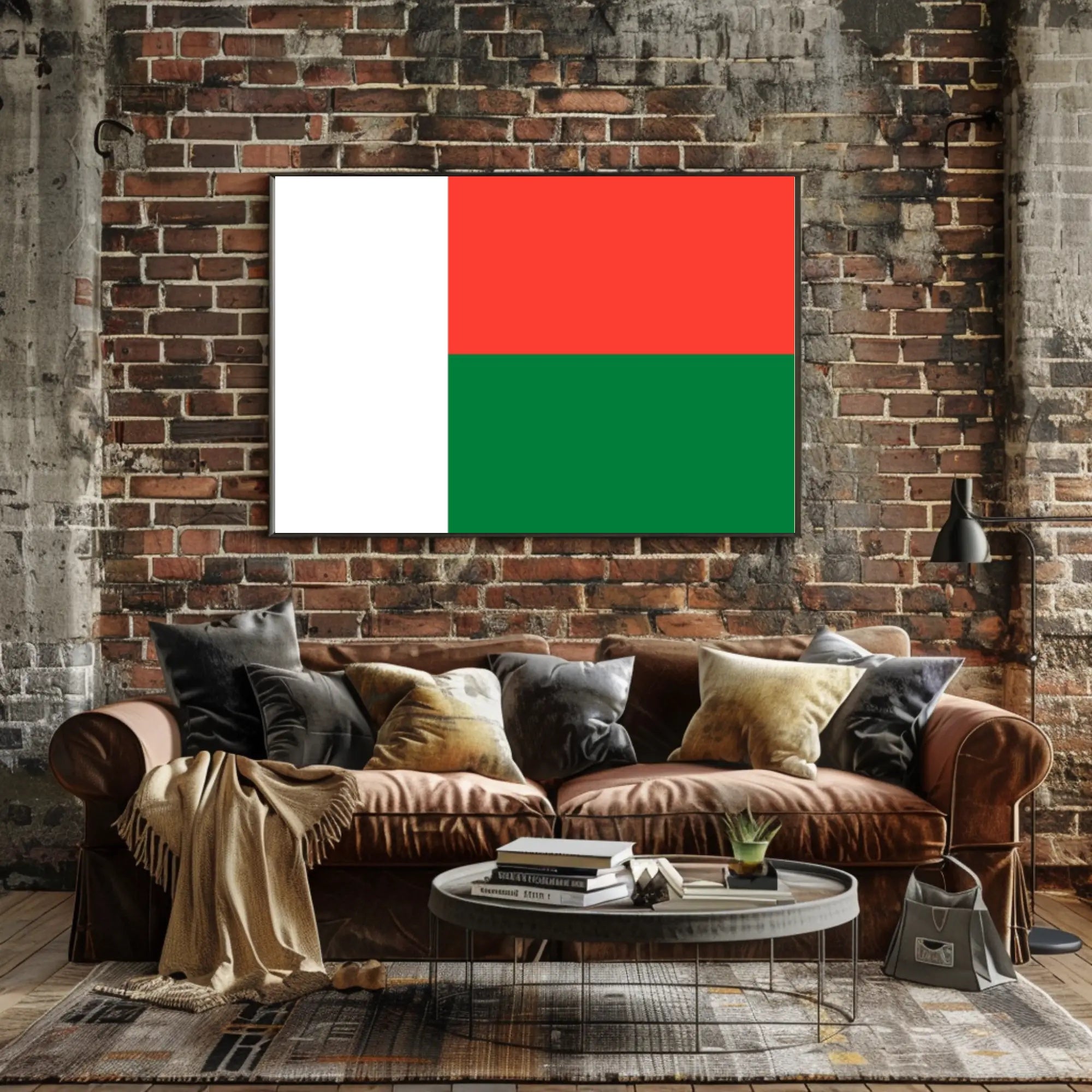 Madagascar Flag Art Print for Country Flag Poster PosterGoat