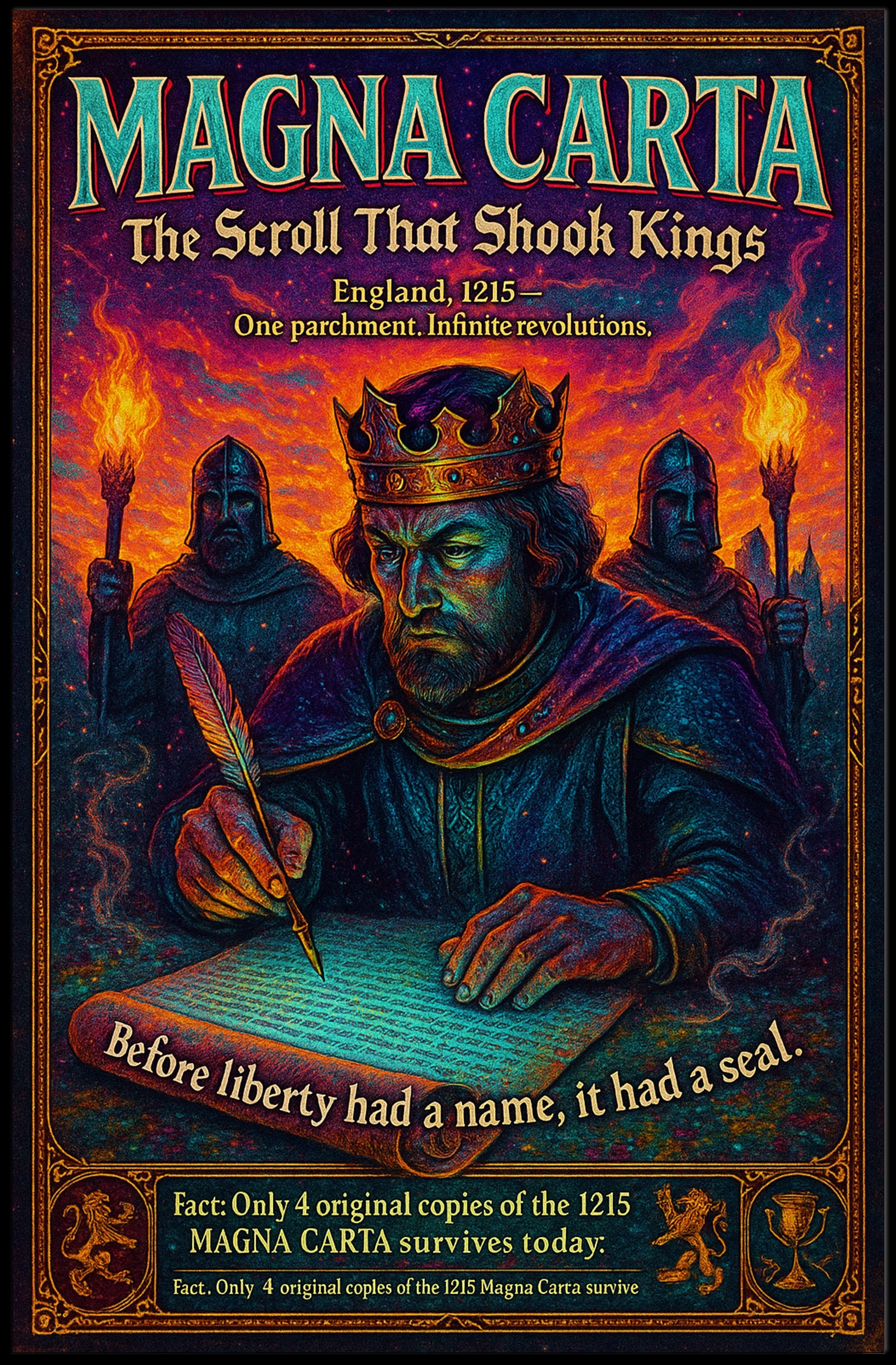 Magna Carta The Scroll That Shook Kings Poster PosterGoat