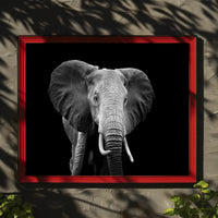 Majestic African Elephant Close-Up Wildlife Art Animal Poster PosterGoat