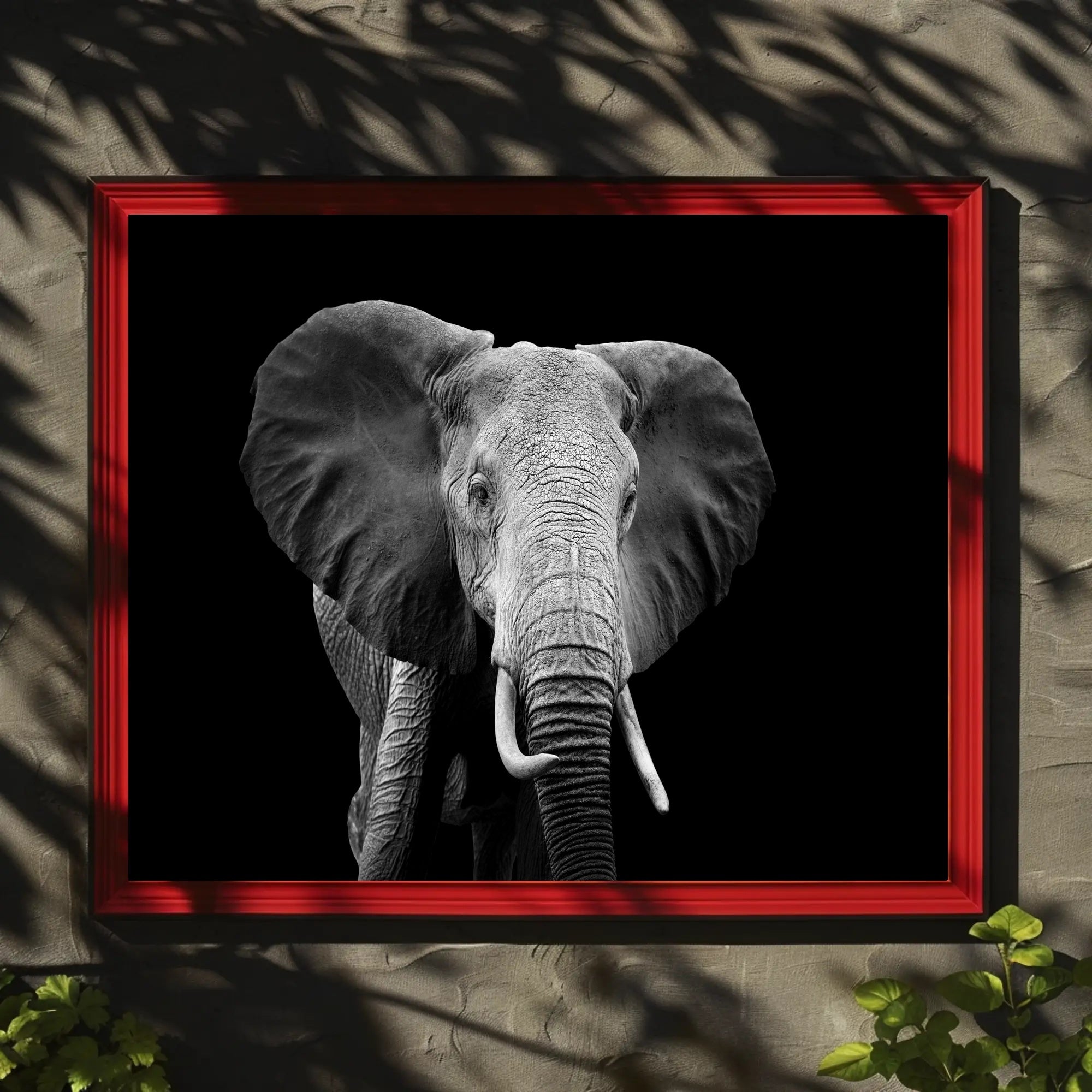 Majestic African Elephant Close-Up Wildlife Art Animal Poster PosterGoat
