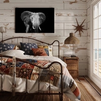 Majestic African Elephant Close-Up Wildlife Art Animal Poster PosterGoat