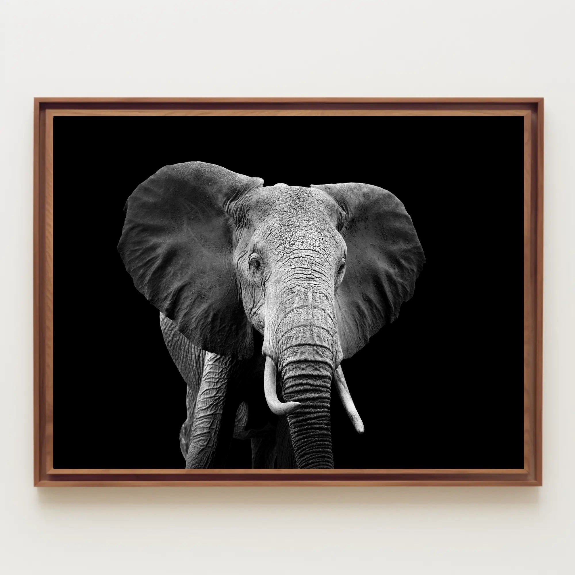 Majestic African Elephant Close-Up Wildlife Art Animal Poster PosterGoat