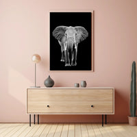 Majestic African Elephant Photorealistic Animal Poster PosterGoat
