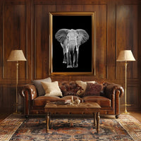 Majestic African Elephant Photorealistic Animal Poster PosterGoat