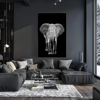 Majestic African Elephant Photorealistic Animal Poster PosterGoat
