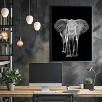 Majestic African Elephant Photorealistic Animal Poster PosterGoat