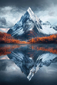 Majestic Alpine Mountain National Park Poster PosterGoat