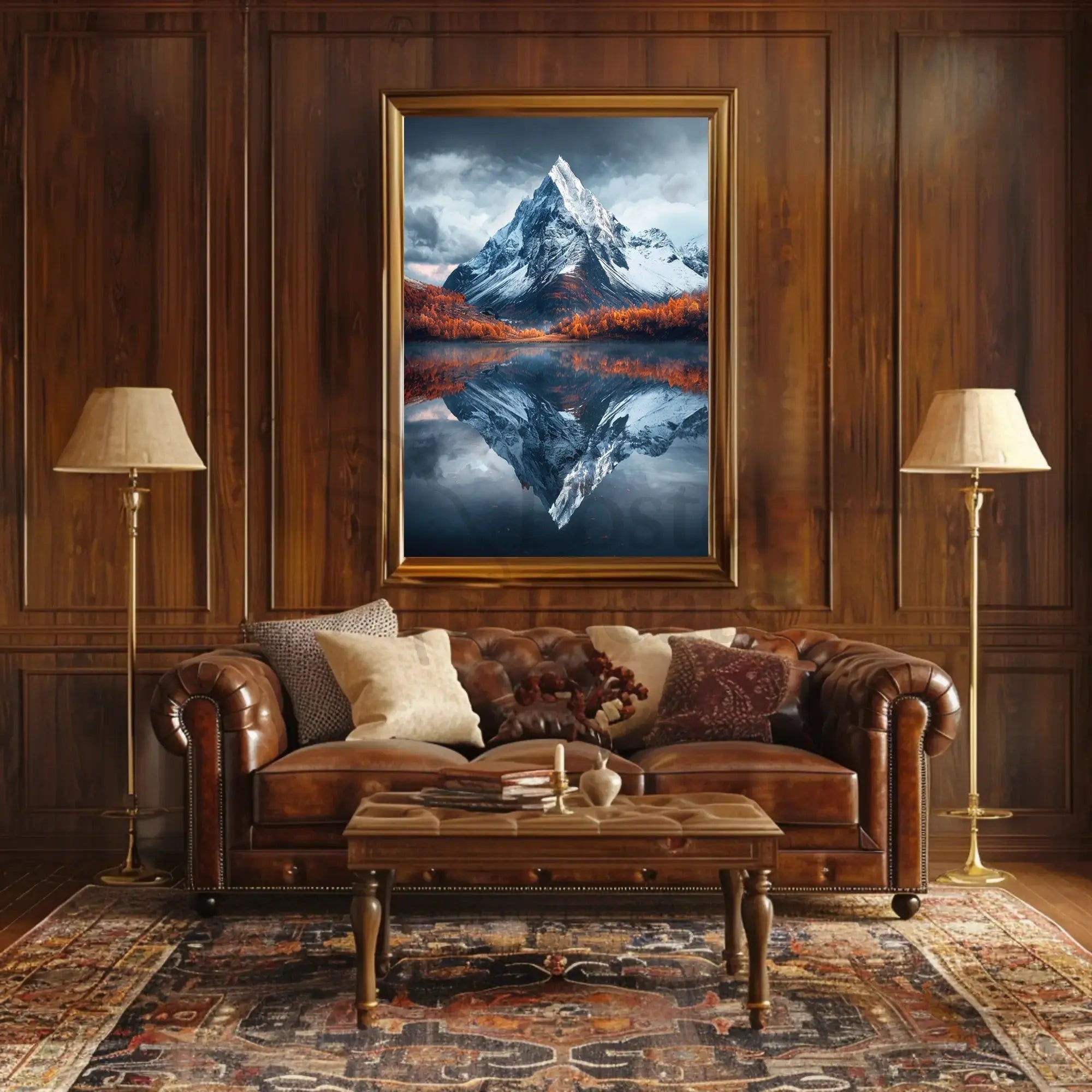 Majestic Alpine Mountain National Park Poster PosterGoat