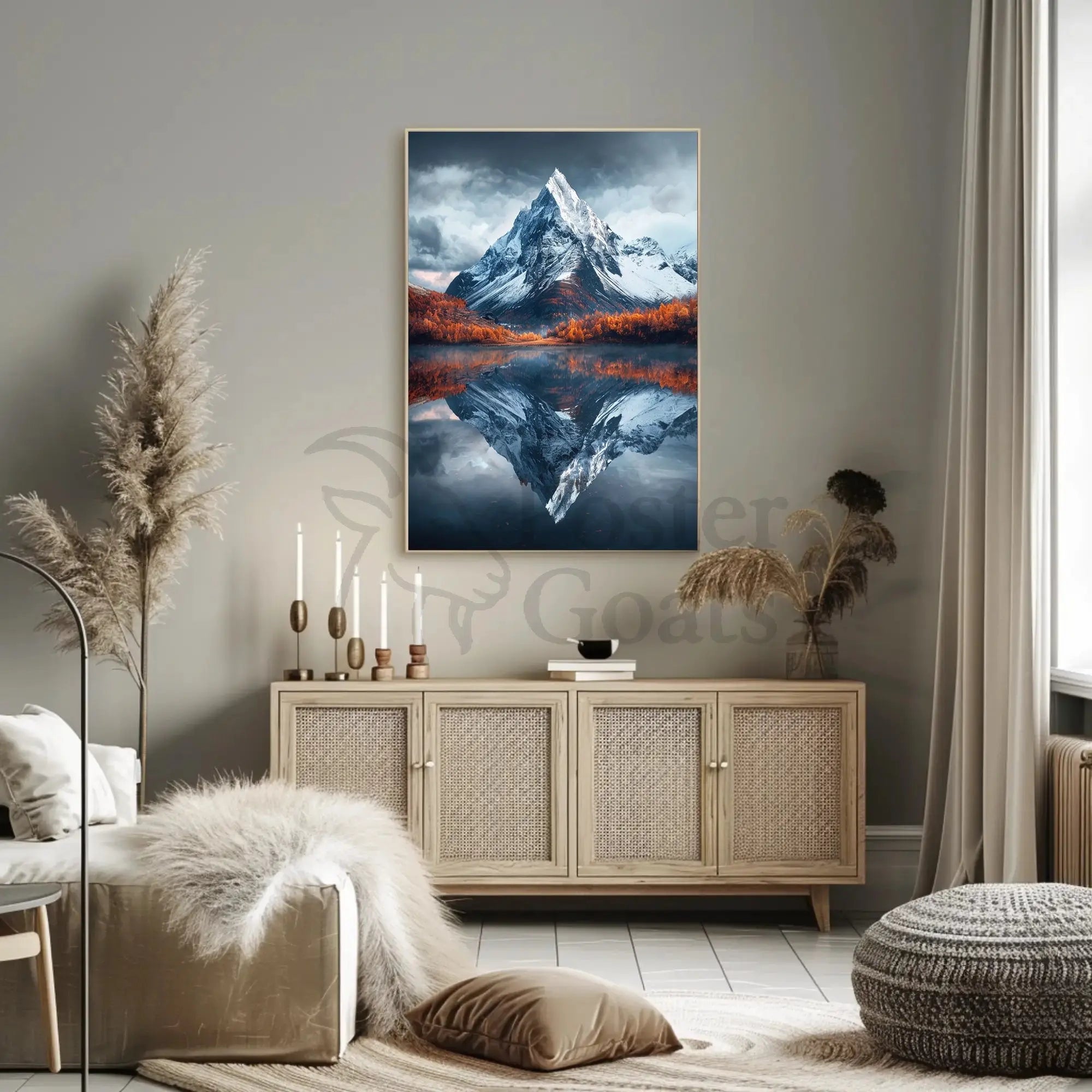 Majestic Alpine Mountain National Park Poster PosterGoat