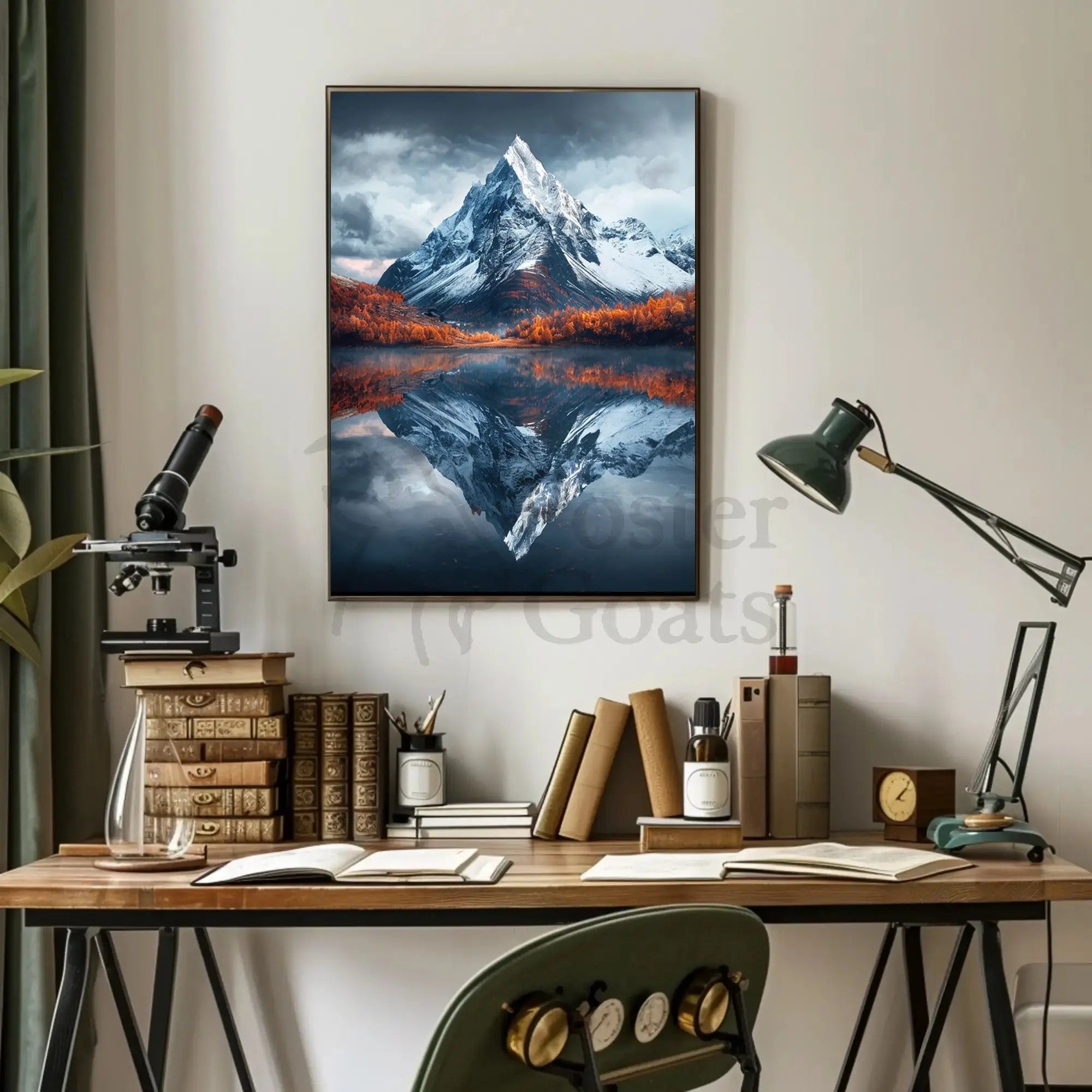 Majestic Alpine Mountain National Park Poster PosterGoat